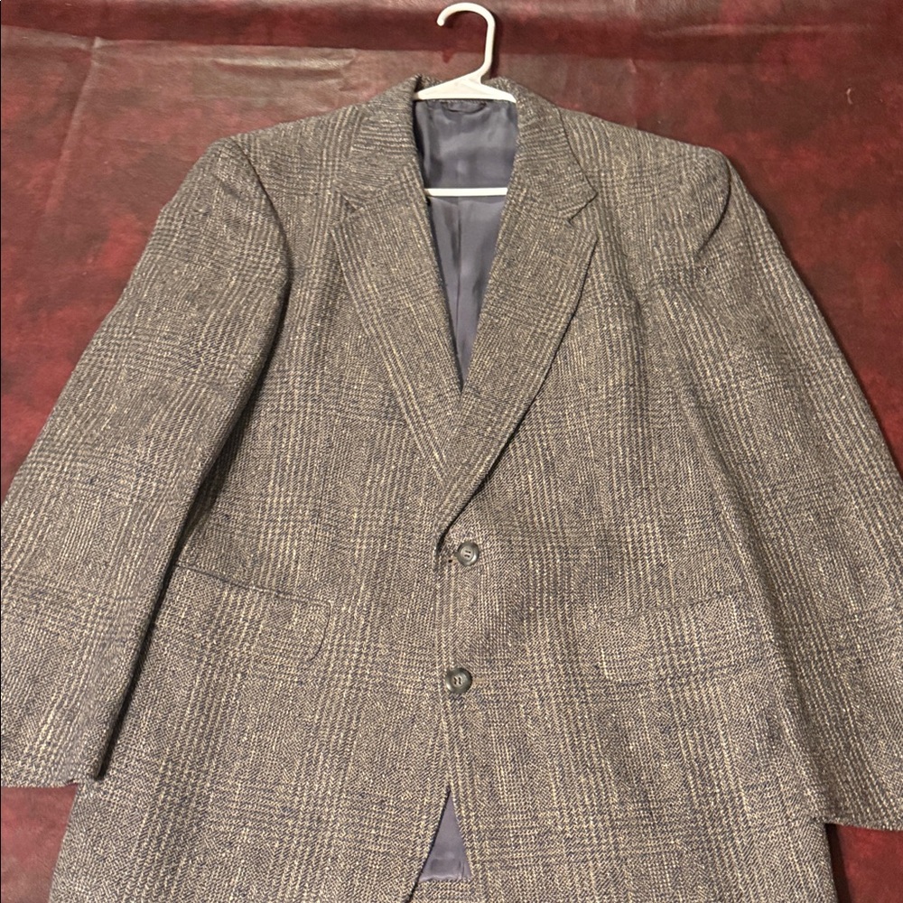 Stafford Gray Plaid Men's Blazer